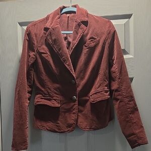 Free People Burgundy Blazer